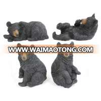 polyresin animal decorations bear resin sculpture