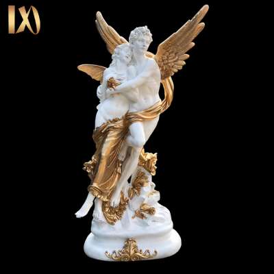 New products garden decor custom fiberglass resin angel sculpture