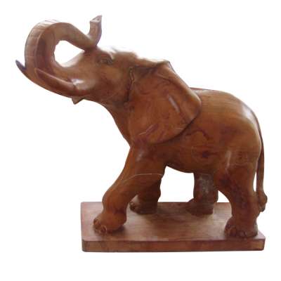 White small outdoor elephant statue