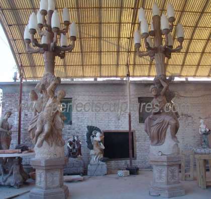 Marble Carving Statue Carved Stone Carving Garden Sculpture for Decoration (SY-X1195)